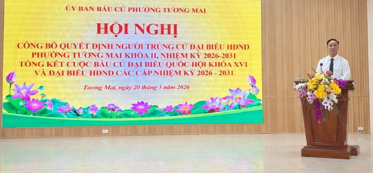 Phường Tương Mai công bố kết quả bầu đại biểu HĐND phường- Ảnh 1.