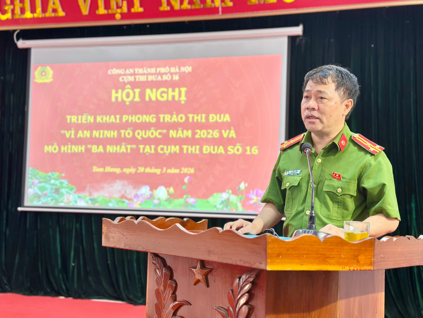 Cụm thi đua số 16- Công an Thành phố Hà Nội ký kết giao ước thi đua- Ảnh 2.