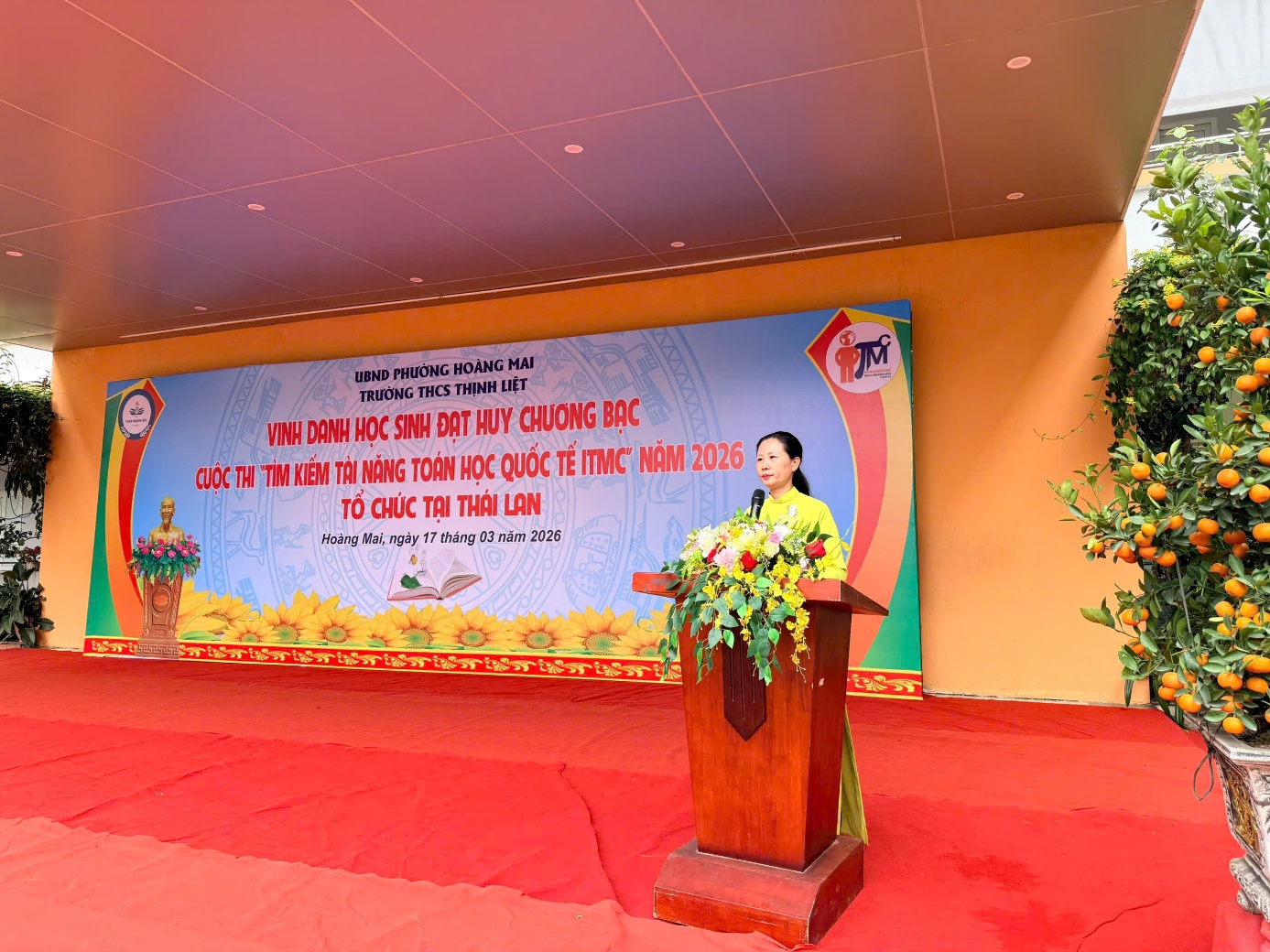 LỄ VINH DANH HỌC SINH ĐẠT HUY CHƯƠNG BẠC CUỘC THI "TÌM KIẾM TÀI NĂNG TOÁN HỌC QUỐC TẾ ITMC 2026" TỔ CHỨC TẠI THÁI LAN- Ảnh 1.