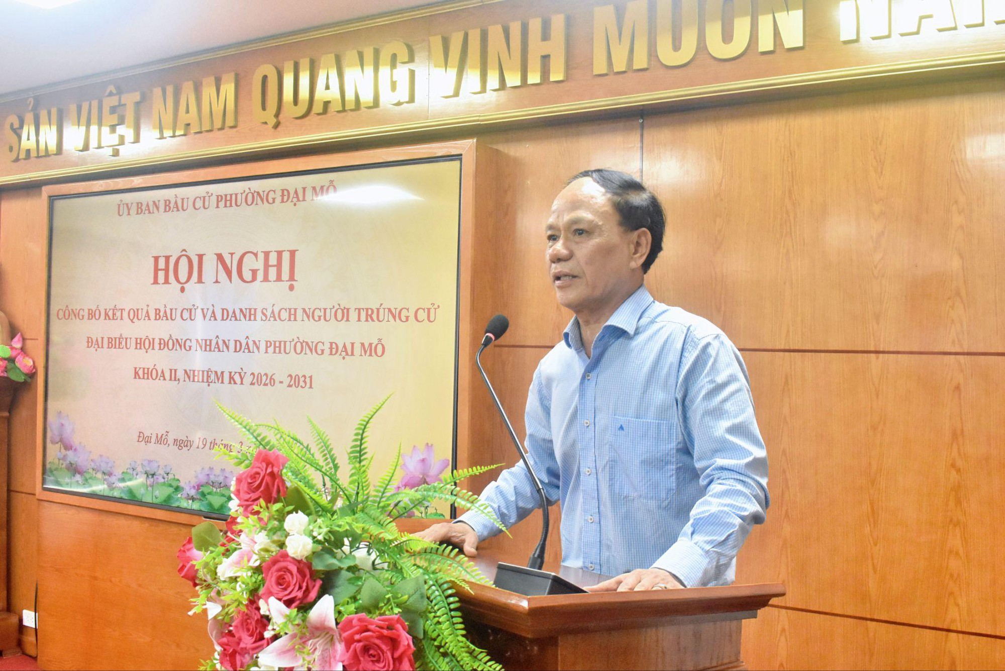 Phường Đại Mỗ công bố kết quả bầu cử đại biểu HĐND phường- Ảnh 3.