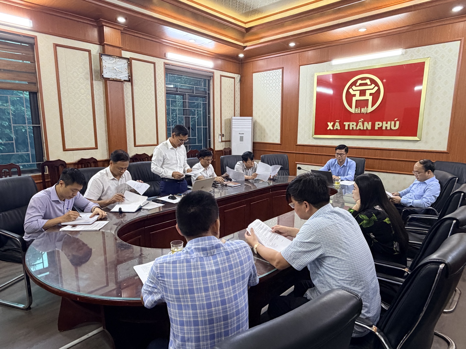 HĐND xã Trần Phú tổ chức hội nghị thống nhất nội dung, chương trình kỳ họp thứ nhất khóa XXI, nhiệm kỳ 2026–2031- Ảnh 1.