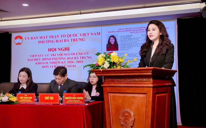 Đồng chí Chu Hồng Minh - Thành ủy viên, Bí thư Đảng ủy, Chủ tịch Hội đồng nhân dân phường Hai Bà Trưng tái đắc cử đại biểu HĐND thành phố Hà Nội khóa XVII, nhiệm kỳ 2026-2031.