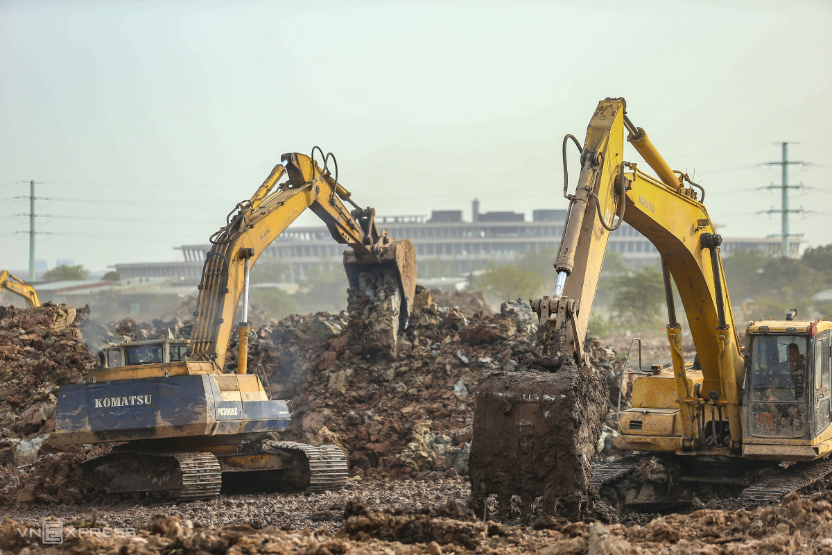 Bảy hồ chống ngập gấp rút thi công ở Hà Nội- Ảnh 8.