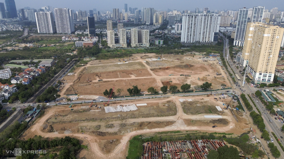 Bảy hồ chống ngập gấp rút thi công ở Hà Nội- Ảnh 1.