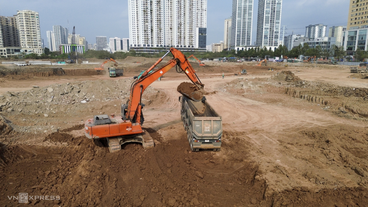 Bảy hồ chống ngập gấp rút thi công ở Hà Nội- Ảnh 4.