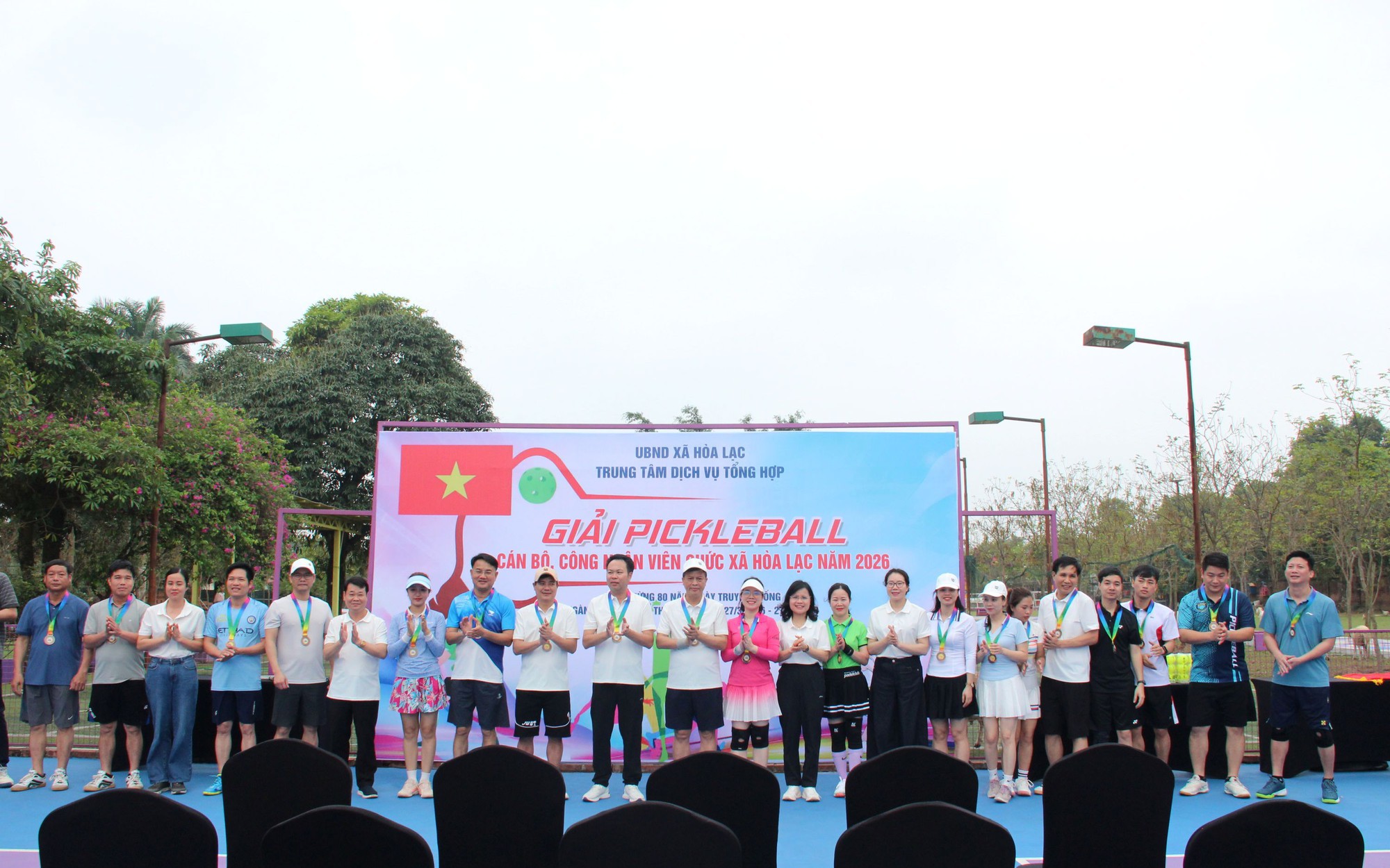 Hòa Lạc tổ chức Giải Pickleball cán bộ, công chức, viên chức năm 2026