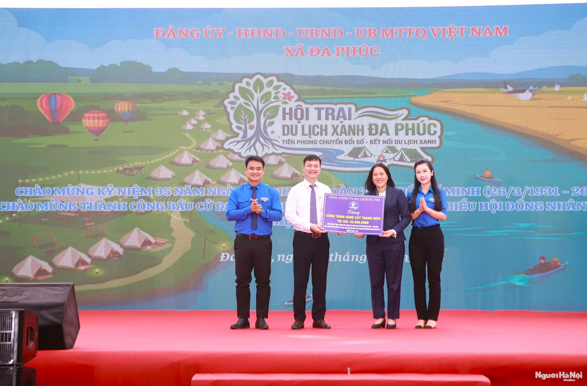 Xã Đa Phúc: Khai mạc Hội trại Du lịch xanh, chào mừng 95 năm Ngày thành lập Đoàn TNCS Hồ Chí Minh- Ảnh 4.