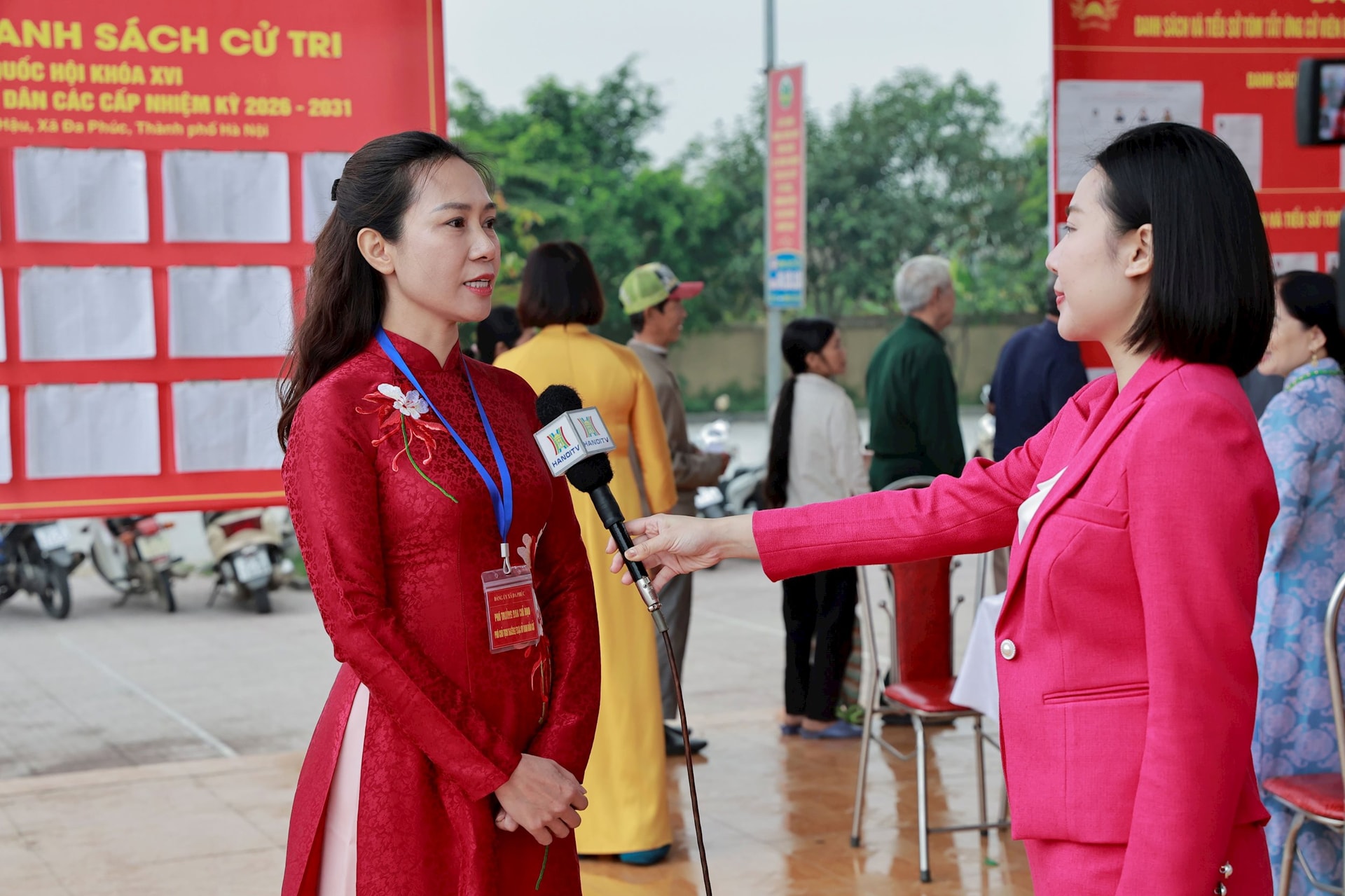 Cử tri xã Đa Phúc nô nức tham gia bầu cử đại biểu Quốc hội Khóa XVI và đại biểu HĐND các cấp- Ảnh 5.