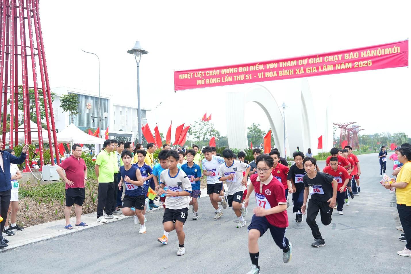 Gia Lâm phát động Ngày chạy Olympic vì sức khỏe toàn dân năm 2026- Ảnh 6.