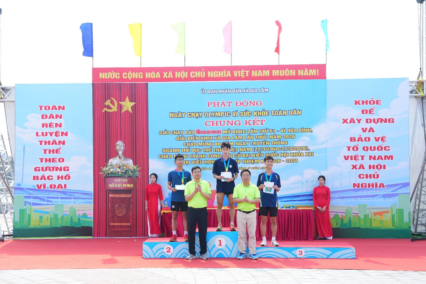 Gia Lâm phát động Ngày chạy Olympic vì sức khỏe toàn dân năm 2026- Ảnh 11.