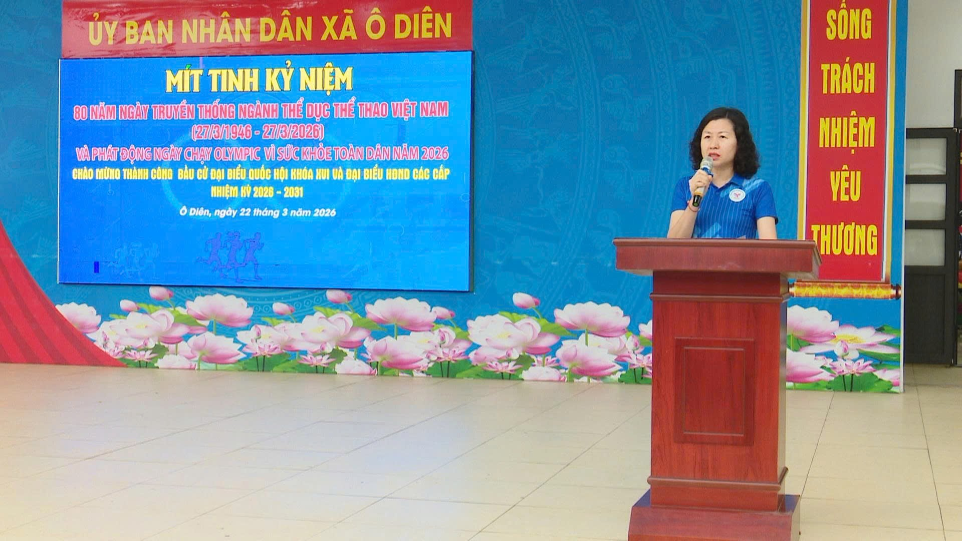 Ô Diên: Mít tinh kỷ niệm 80 năm Ngày truyền thống Ngành Thể dục thể thao Việt Nam và ngày chạy Olympic Vì sức khỏe toàn dân năm 2026- Ảnh 2.