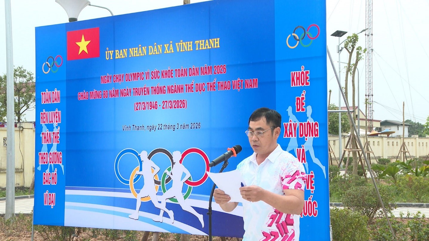 VĨNH THANH SÔI NỔI LỄ PHÁT ĐỘNG NGÀY CHẠY OLYMPIC VÌ SỨC KHỎE TOÀN DÂN NĂM 2026- Ảnh 1.