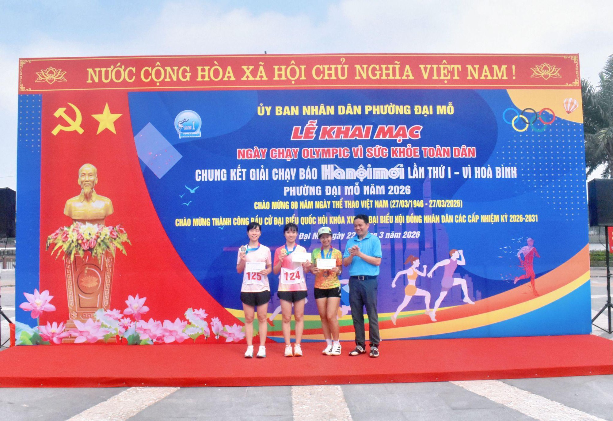 Phường Đại Mỗ tổ chức "Ngày chạy Olympic vì sức khỏe toàn dân và Chung kết Giải chạy Báo Hà nội mới - Vì hoà bình năm 2026- Ảnh 8.
