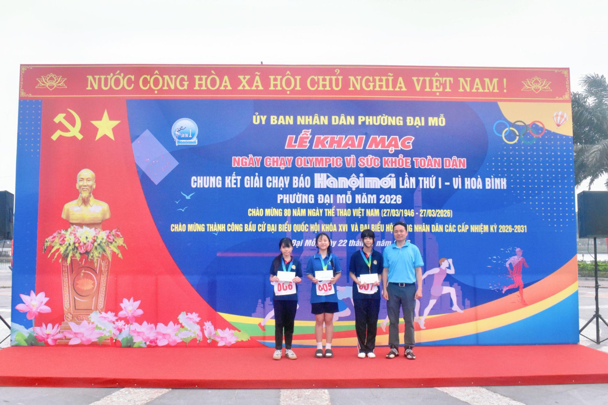 Phường Đại Mỗ tổ chức "Ngày chạy Olympic vì sức khỏe toàn dân và Chung kết Giải chạy Báo Hà nội mới - Vì hoà bình năm 2026- Ảnh 10.