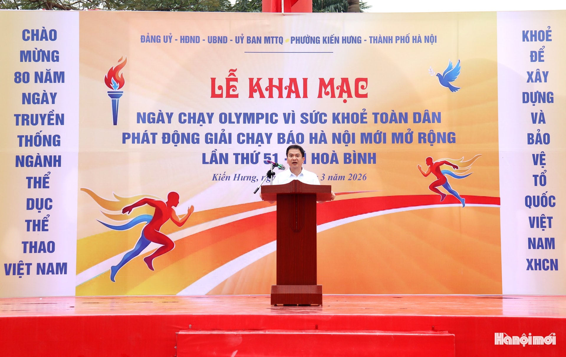 Kiến Hưng sôi động Ngày chạy Olympic vì sức khỏe toàn dân 2026- Ảnh 2.
