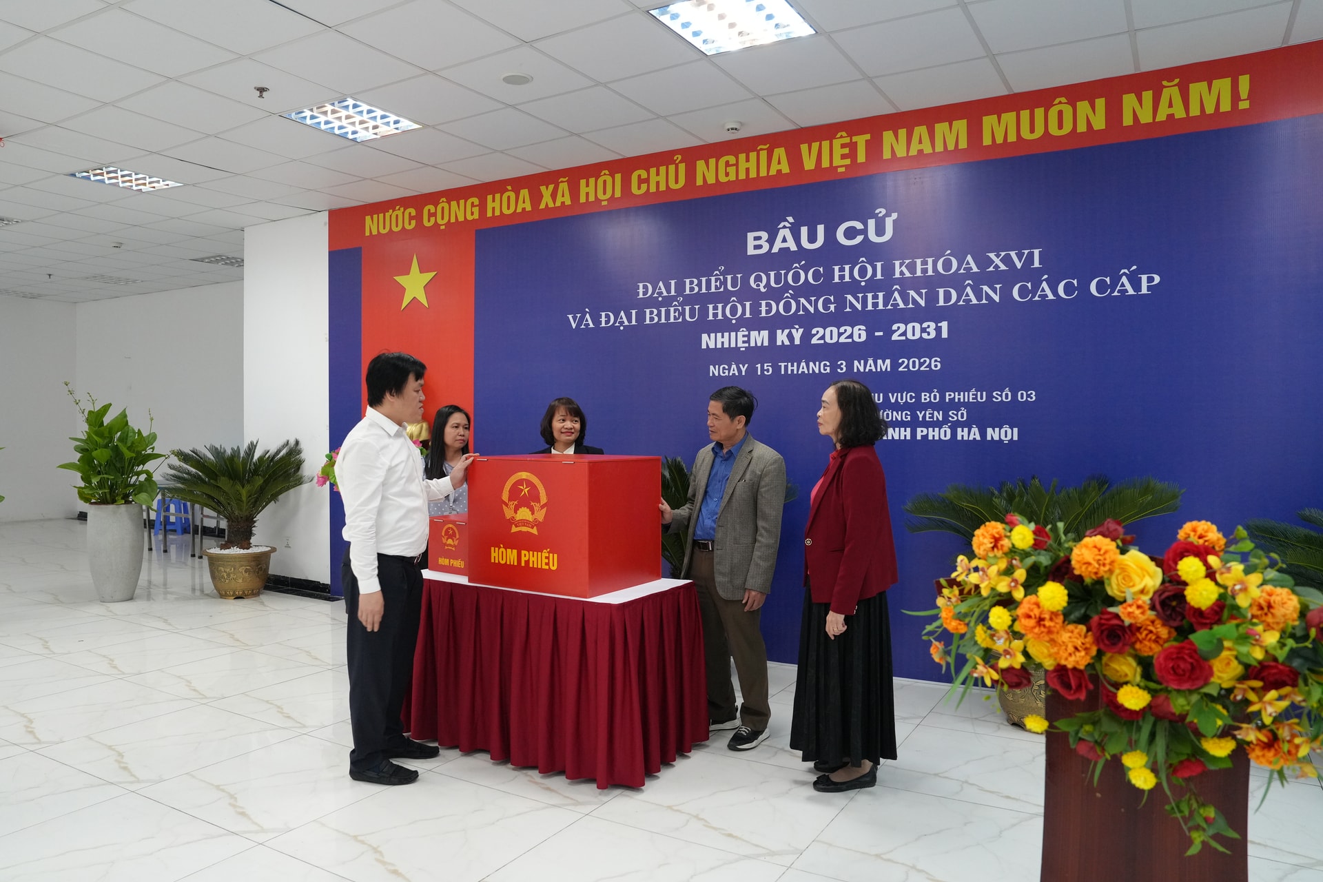 Phường Yên Sở chủ động bảo đảm an ninh, phòng cháy chữa cháy phục vụ bầu cử- Ảnh 2.