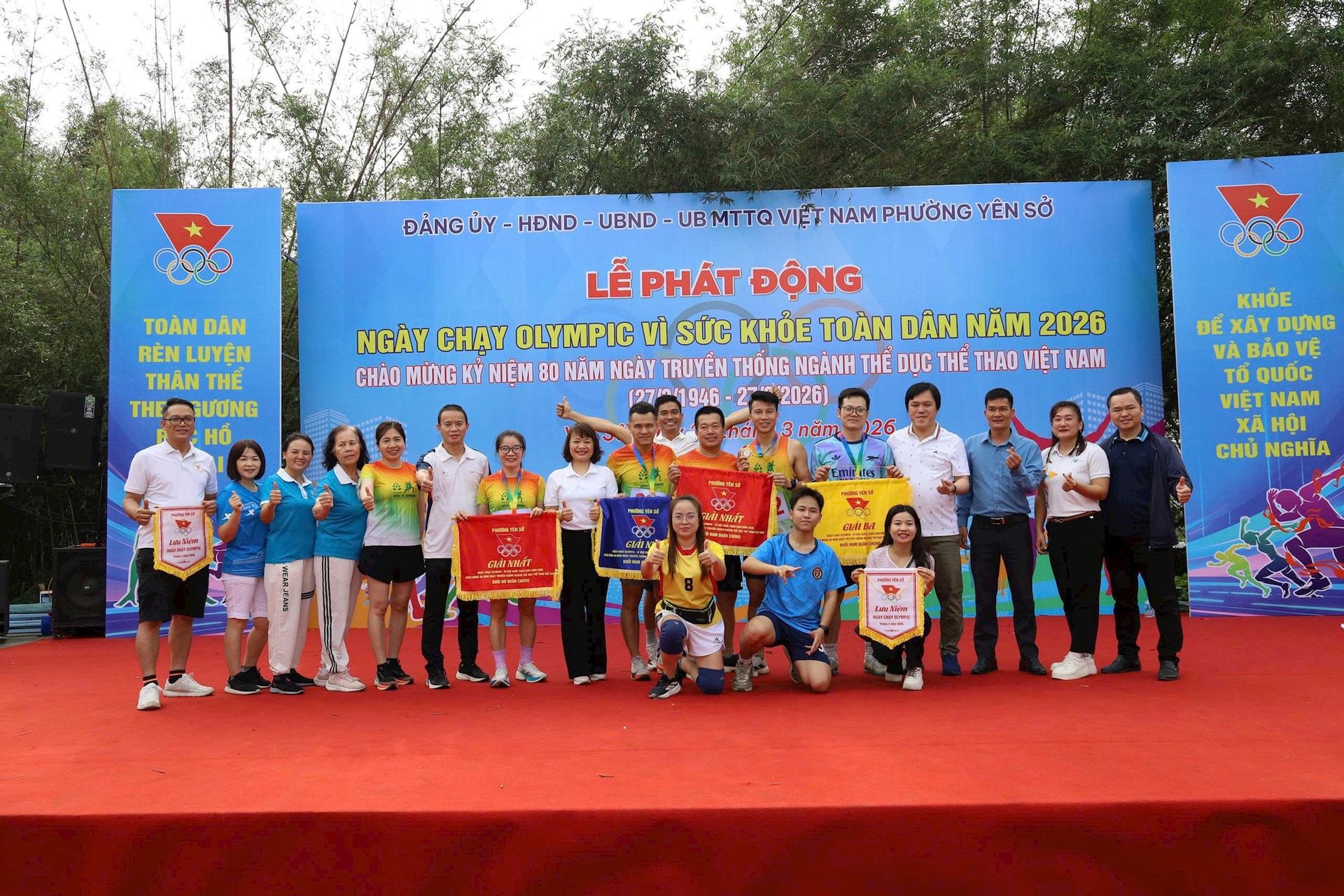 Phường Yên Sở phát động Ngày chạy Olympic vì sức khỏe toàn dân năm 2026- Ảnh 9.