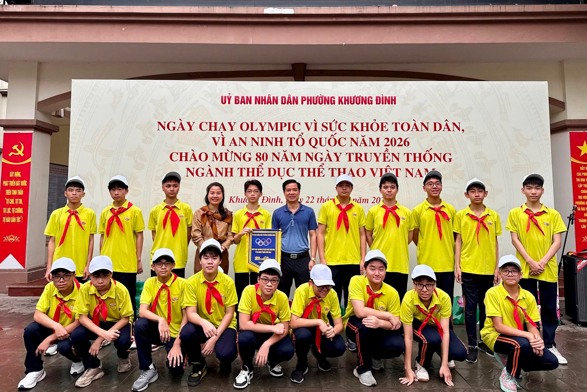 Phường Khương Đình: 500 người tham gia Ngày chạy Olympic vì sức khỏe toàn dân- Ảnh 2.