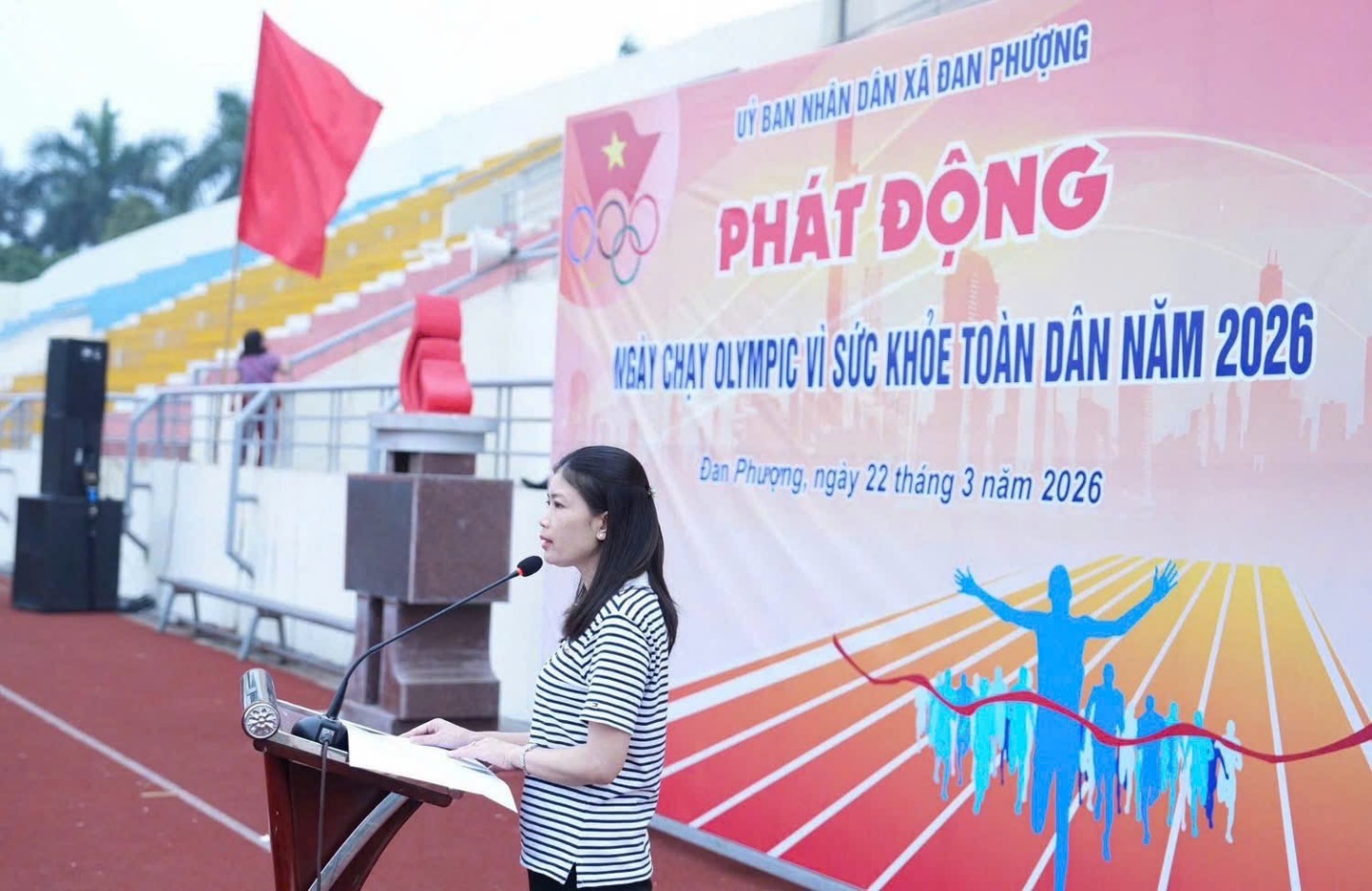 Hơn 1.000 người tham gia Ngày chạy Olympic vì sức khoẻ toàn dân xã Đan Phượng.- Ảnh 2.