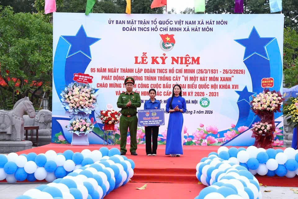 Xã Hát Môn mít tinh kỷ niệm 95 năm Ngày thành lập Đoàn Thanh niên Cộng sản Hồ Chí Minh- Ảnh 5.