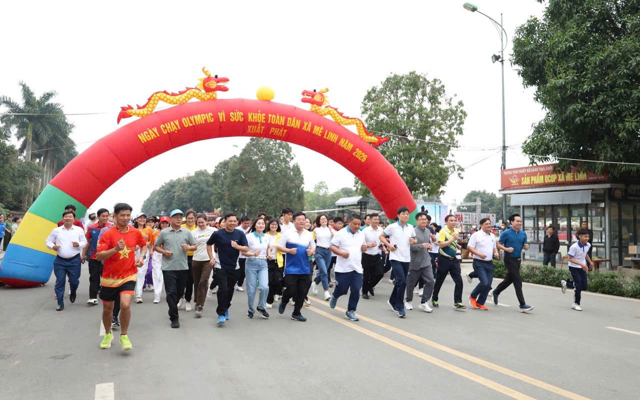 Mê Linh phát động Ngày chạy Olympic vì sức khỏe toàn dân năm 2026