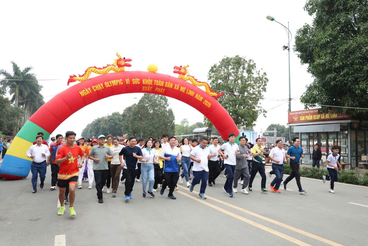 Mê Linh phát động Ngày chạy Olympic vì sức khỏe toàn dân năm 2026- Ảnh 5.