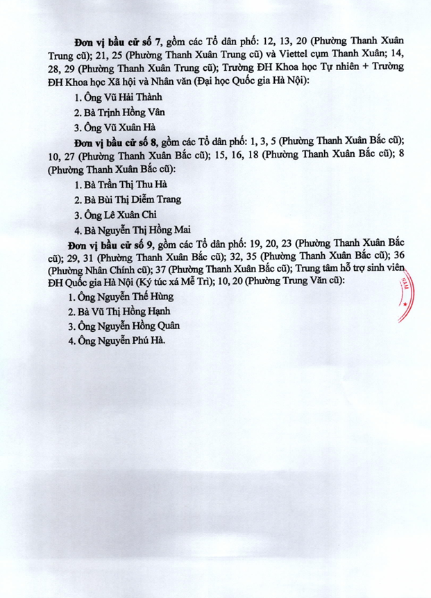 Danh sách những người trúng cử Đại biểu HĐND phường Thanh Xuân nhiệm kỳ 2026-2031- Ảnh 3.