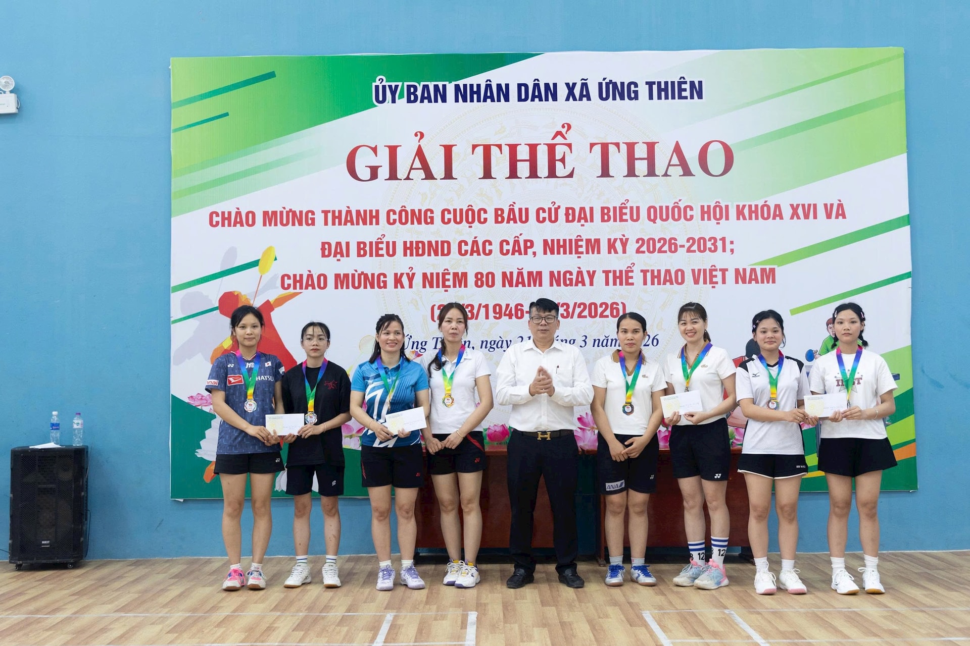Xã Ứng Thiên sôi nổi giải thể thao chào mừng các sự kiện lớn- Ảnh 8.