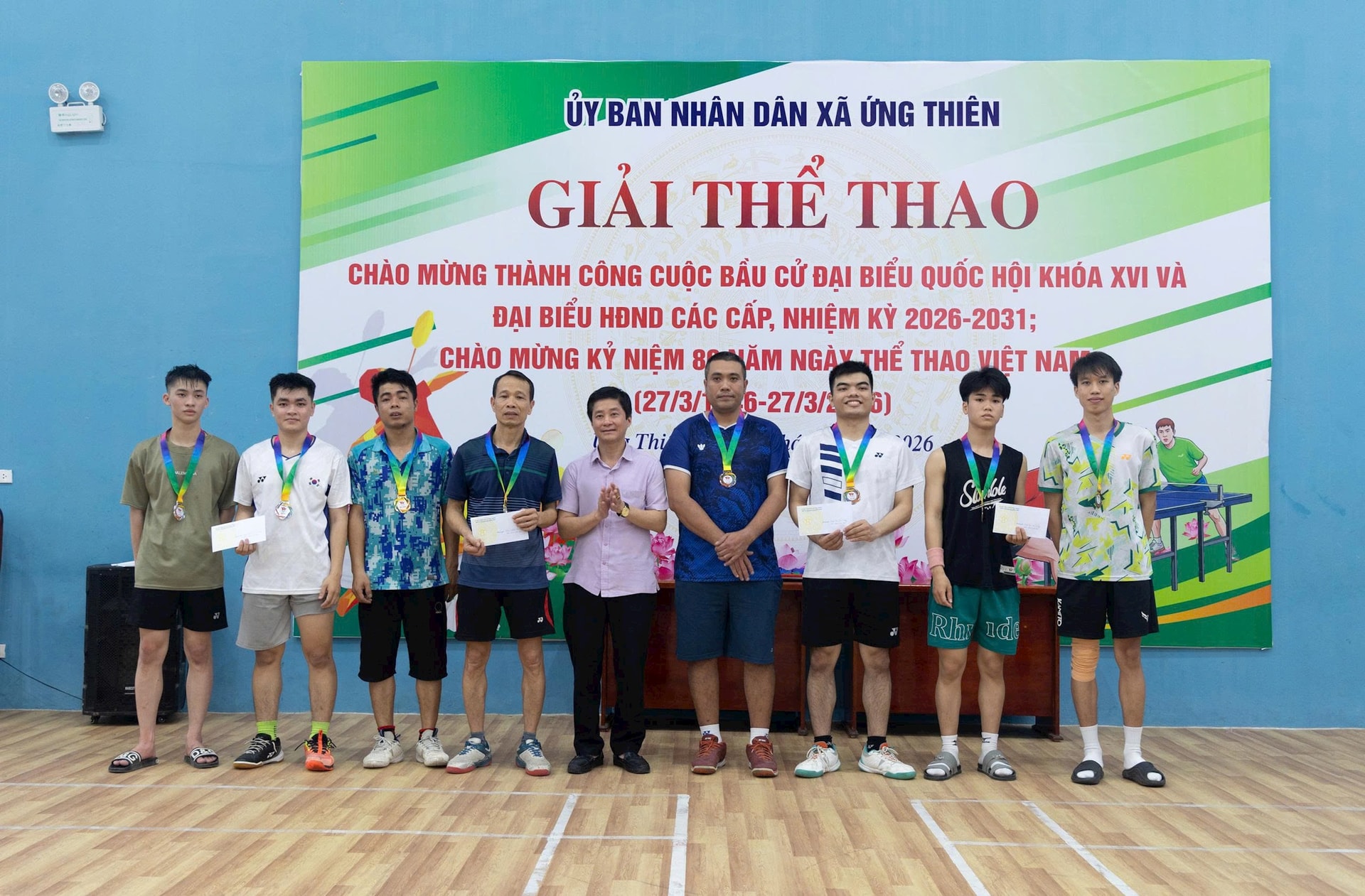 Xã Ứng Thiên sôi nổi giải thể thao chào mừng các sự kiện lớn- Ảnh 7.