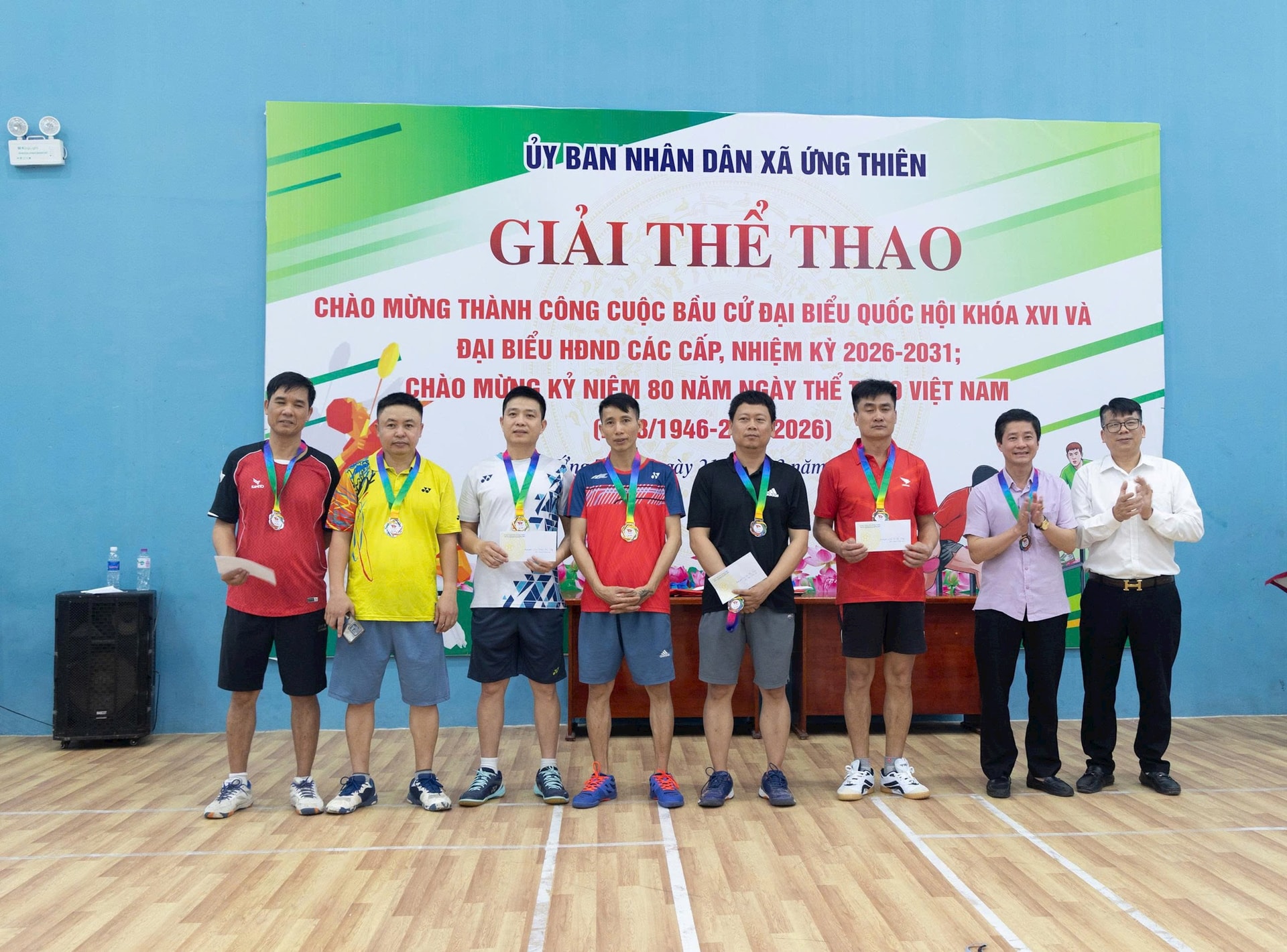 Xã Ứng Thiên sôi nổi giải thể thao chào mừng các sự kiện lớn- Ảnh 6.