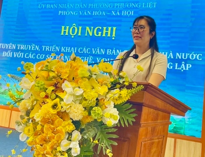 Phường Phương Liệt: Nâng cao ý thức chấp hành pháp luật của các cơ sở hành nghề y, dược ngoài công lập- Ảnh 2.