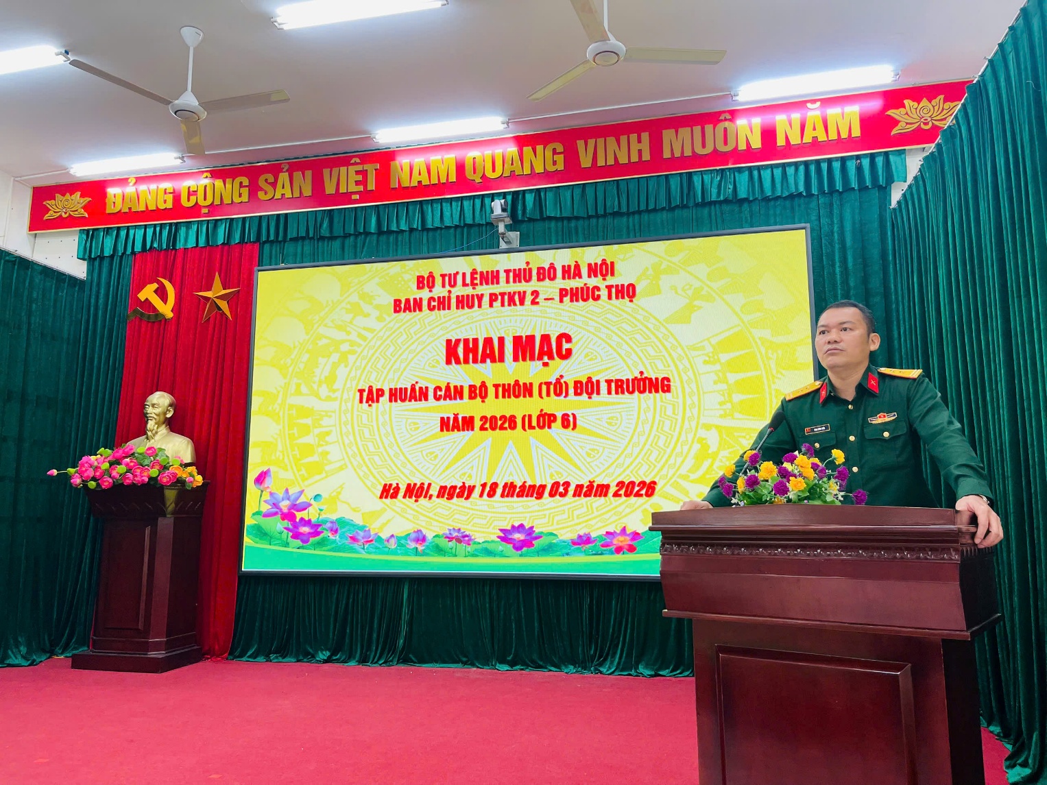 Cán bộ dân quân xã Hoài Đức hoàn thành tập huấn nghiệp vụ năm 2026- Ảnh 1.