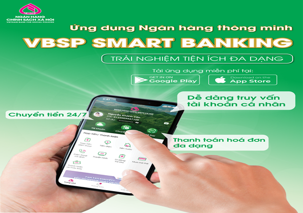 NHIỀU TIỆN ÍCH MỚI TRÊN ỨNG DỤNG VBSP SMARTBANKING- Ảnh 1.