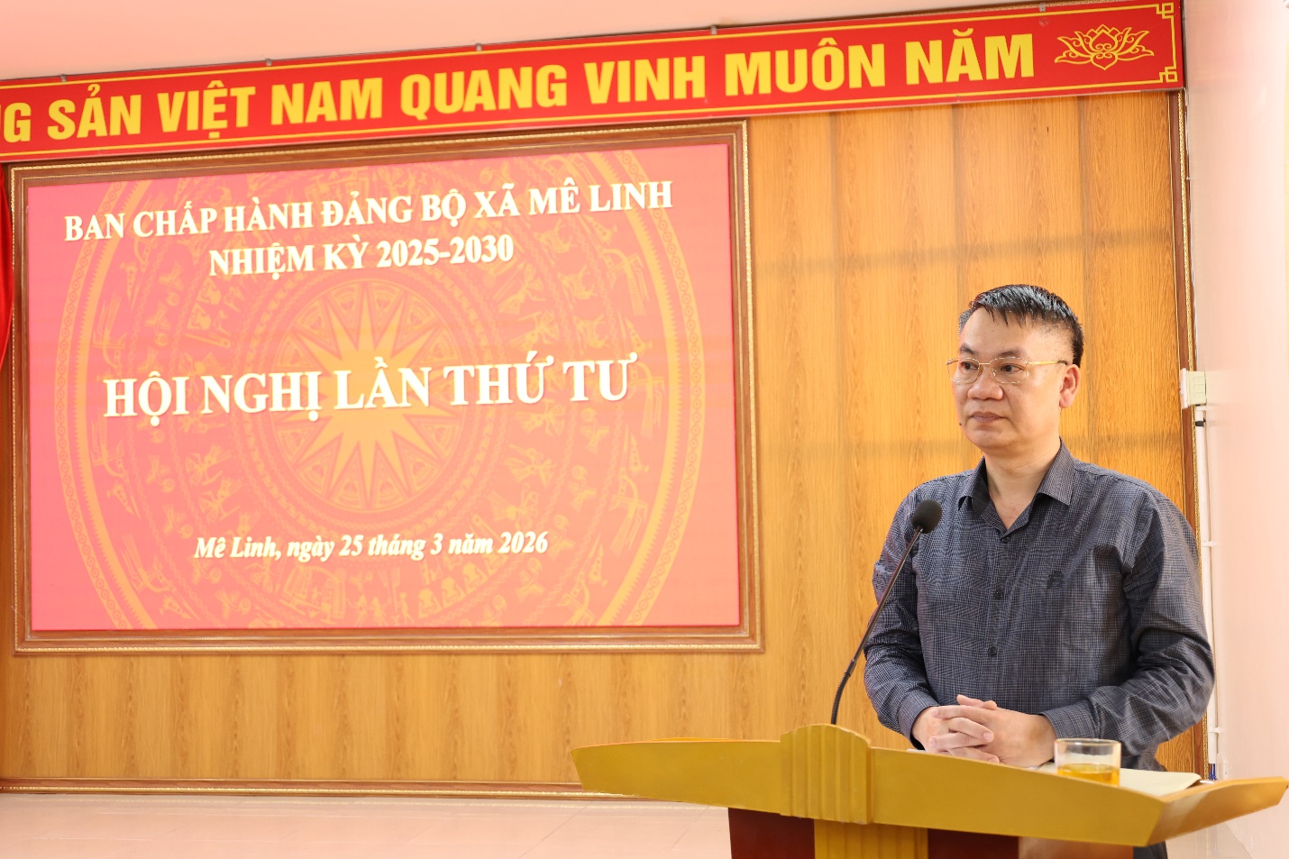 Hội nghị Ban Chấp hành Đảng bộ xã Mê Linh lần thứ Tư- Ảnh 5.