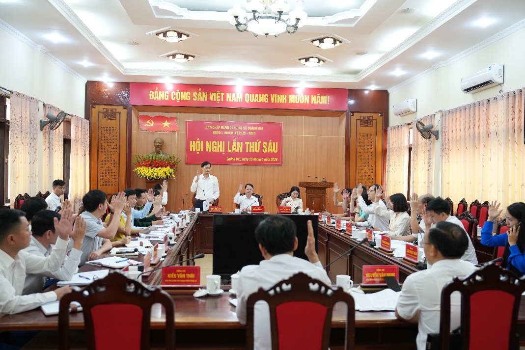 Ban Chấp hành Đảng bộ xã tổ chức Hội nghị lần thứ Sáu- Ảnh 1.