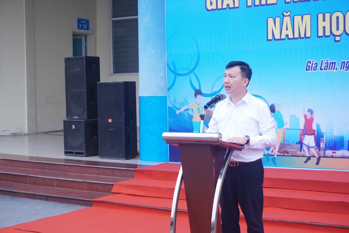 Khai mạc giải thể thao học sinh phổ thông xã Gia Lâm năm học 2025–2026- Ảnh 2.