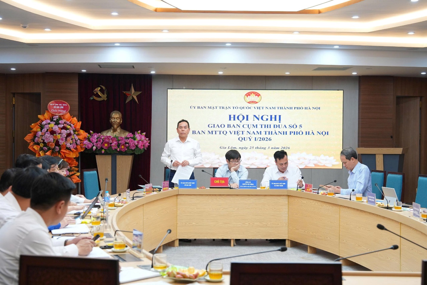 HỘI NGHỊ GIAO BAN VÀ KÝ GIAO ƯỚC THI ĐUA NĂM 2026 CỤM THI ĐUA SỐ 5 – ỦY BAN MTTQ VIỆT NAM THÀNH PHỐ HÀ NỘI- Ảnh 2.