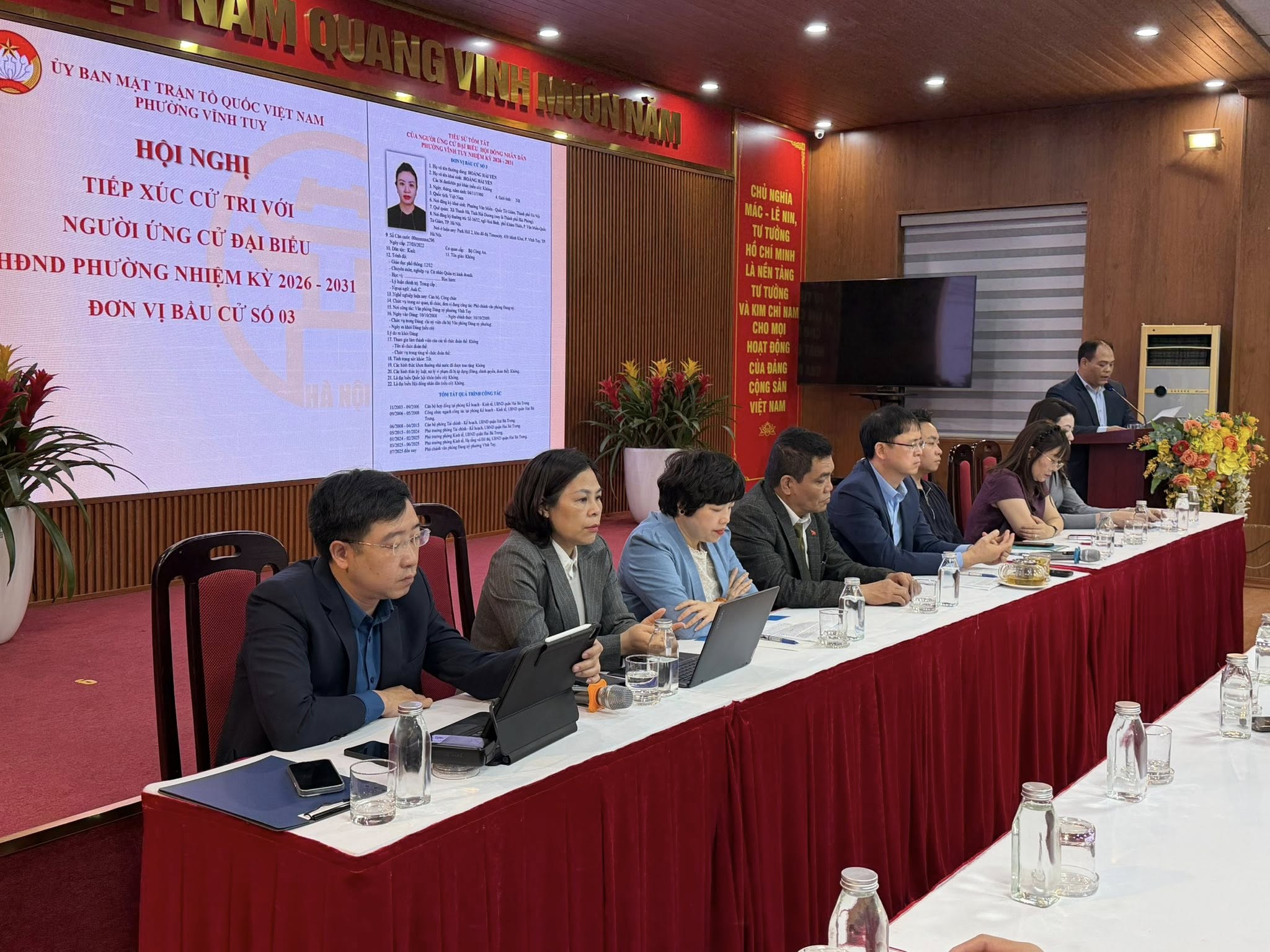 HỘI NGHỊ TIẾP XÚC CỬ TRI VỚI NGƯỜI ỨNG CỬ ĐẠI BIỂU HĐND PHƯỜNG VĨNH TUY NHIỆM KỲ 2026 – 2031. ĐƠN VỊ BẦU CỬ SỐ 3 - Ảnh 2.