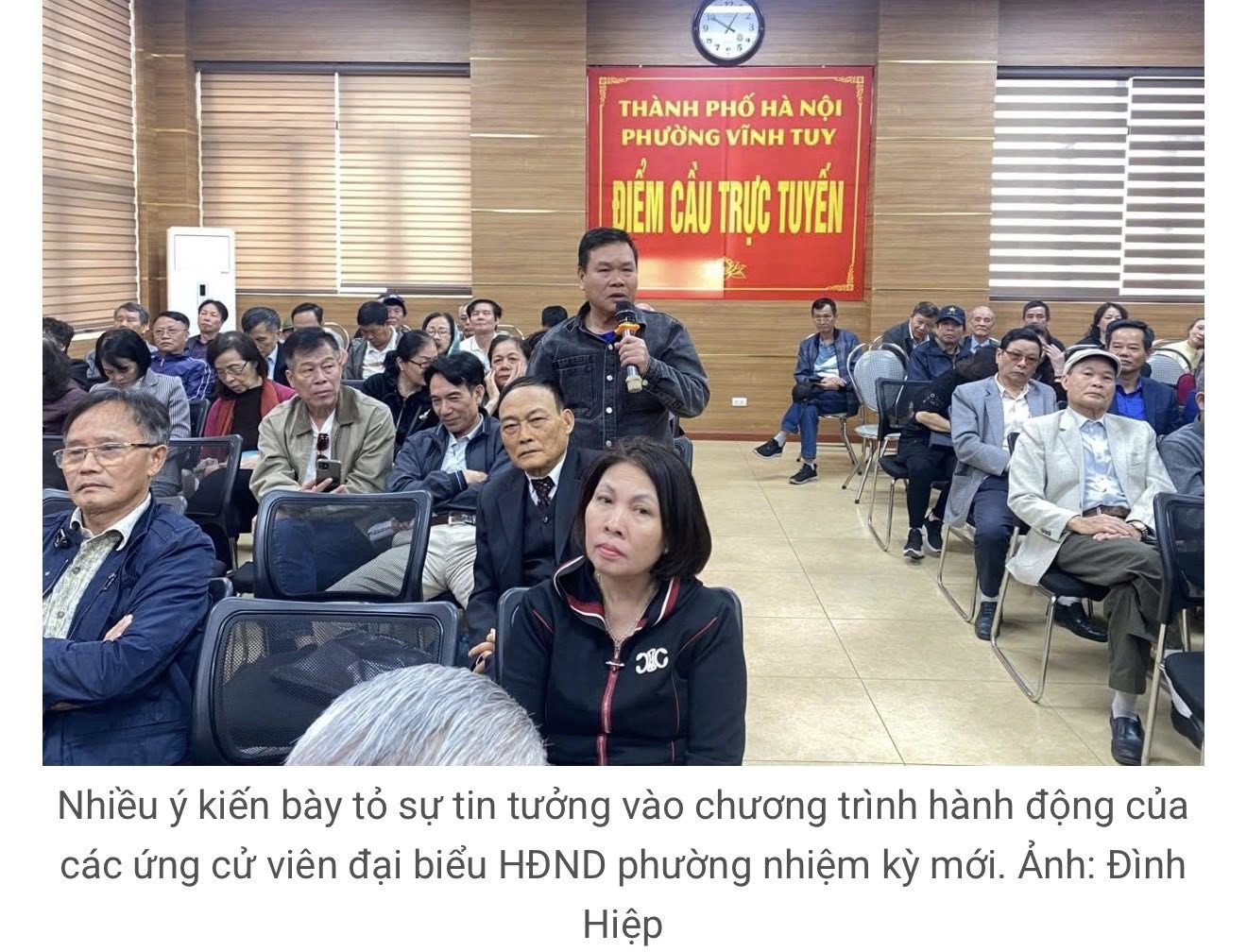 CỬ TRI PHƯỜNG VĨNH TUY KỲ VỌNG VÀO CHƯƠNG TRÌNH HÀNH ĐỘNG CỦA ỨNG CỬ VIÊN- Ảnh 7.