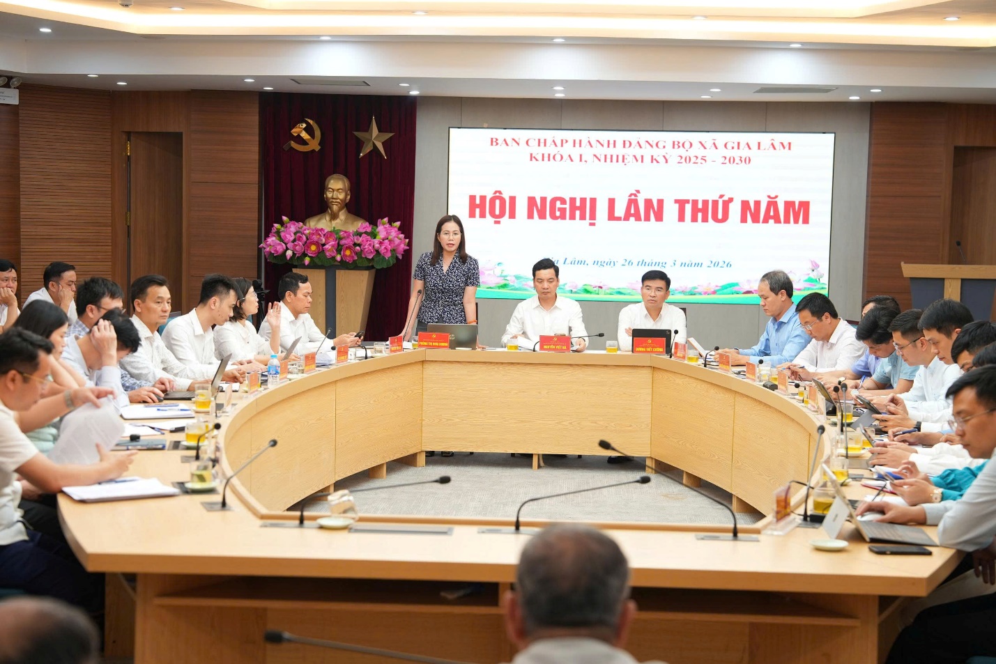 Hội nghị lần thứ năm Ban Chấp hành Đảng bộ xã Gia Lâm: Đánh giá kết quả quý I, triển khai nhiệm vụ quý II/2026- Ảnh 2.