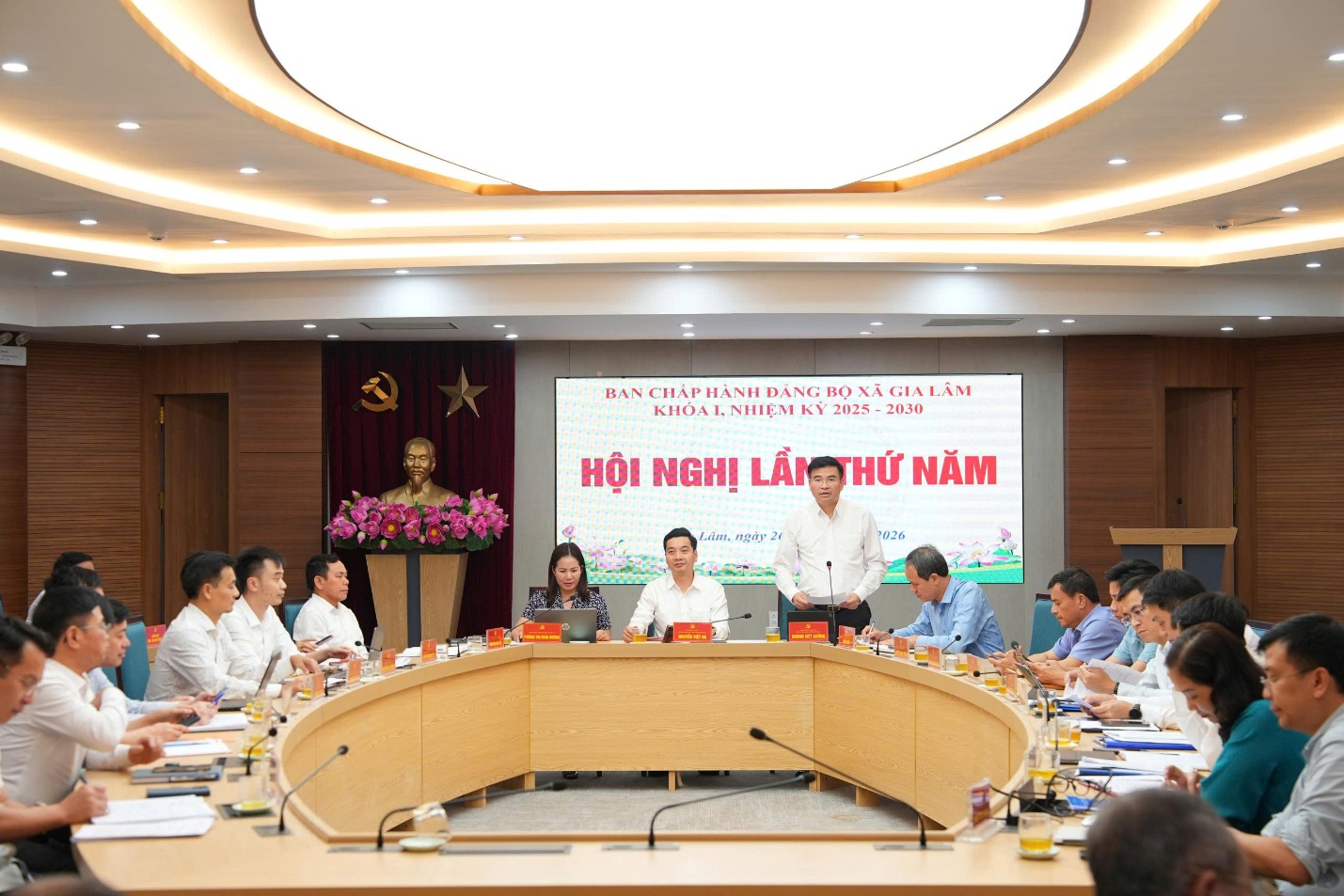 Hội nghị lần thứ năm Ban Chấp hành Đảng bộ xã Gia Lâm: Đánh giá kết quả quý I, triển khai nhiệm vụ quý II/2026- Ảnh 3.