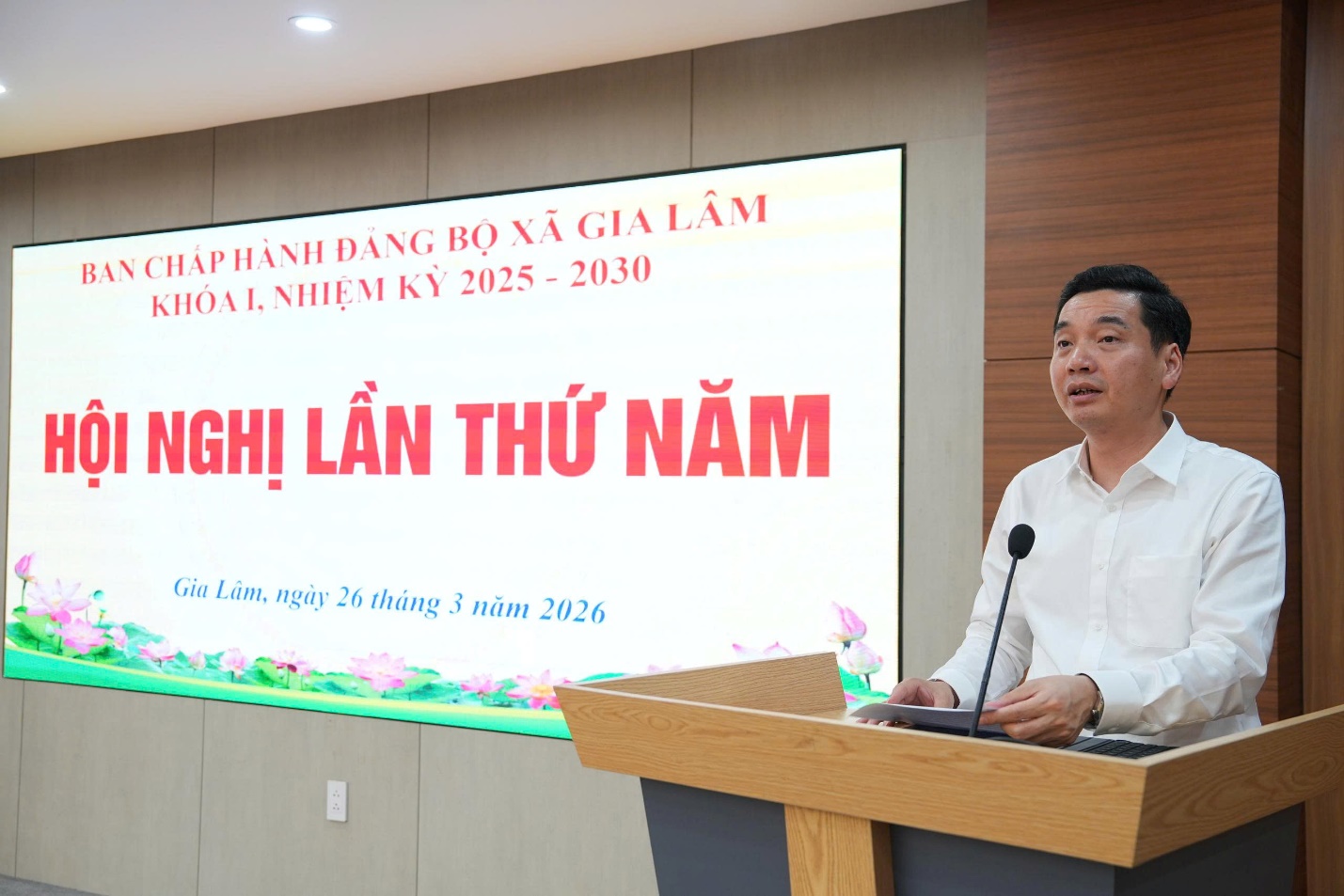 Hội nghị lần thứ năm Ban Chấp hành Đảng bộ xã Gia Lâm: Đánh giá kết quả quý I, triển khai nhiệm vụ quý II/2026- Ảnh 6.