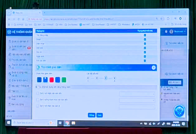 Xã Thượng Phúc tham dự tập huấn vận hành Hệ thống Quản lý văn bản và điều hành Thành phố ứng dụng AI- Ảnh 2.