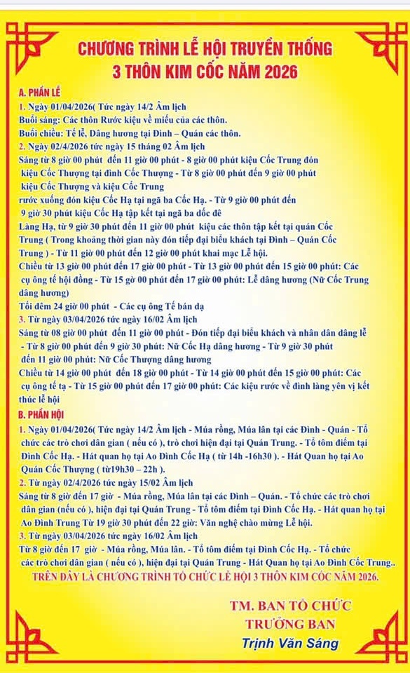 Lễ hội truyền thống làng 3 thôn Kim Cốc xã Quảng Bị - nơi hội tụ giá trị lịch sử, văn hóa và tinh thần đoàn kết cộng đồng- Ảnh 3.