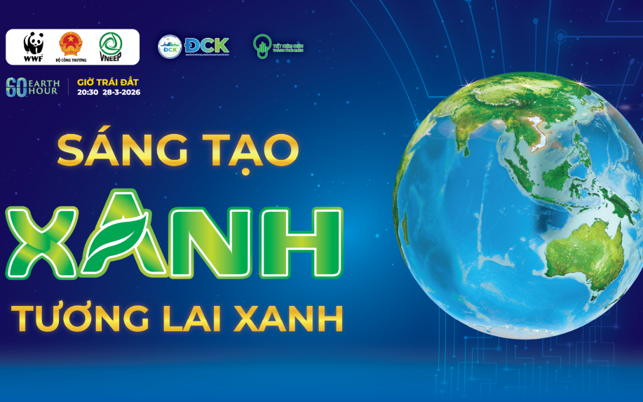 Giờ Trái đất 2026: Sáng tạo xanh - Tương lai xanh
