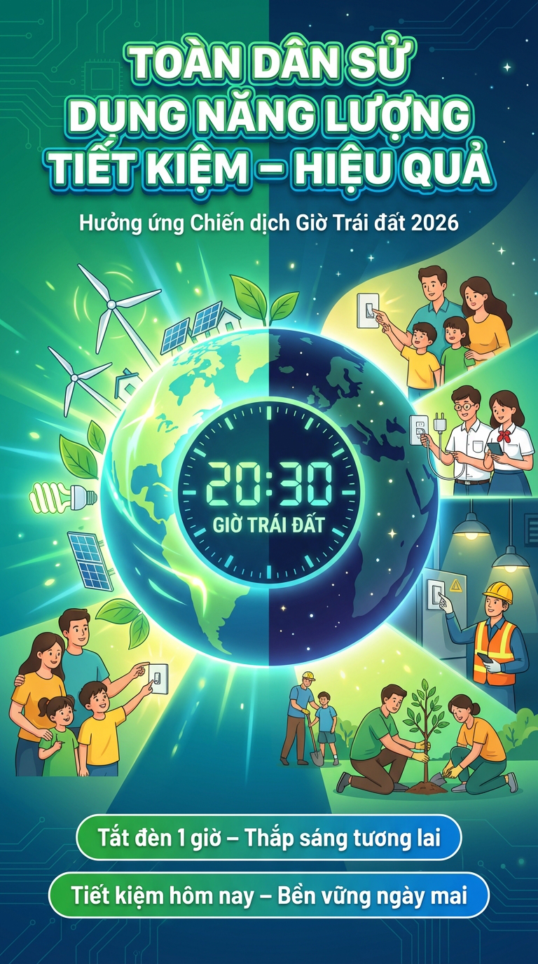UBND phường Vĩnh Tuy phát động hưởng ứng Chiến dịch Giờ Trái đất năm 2026- Ảnh 1.