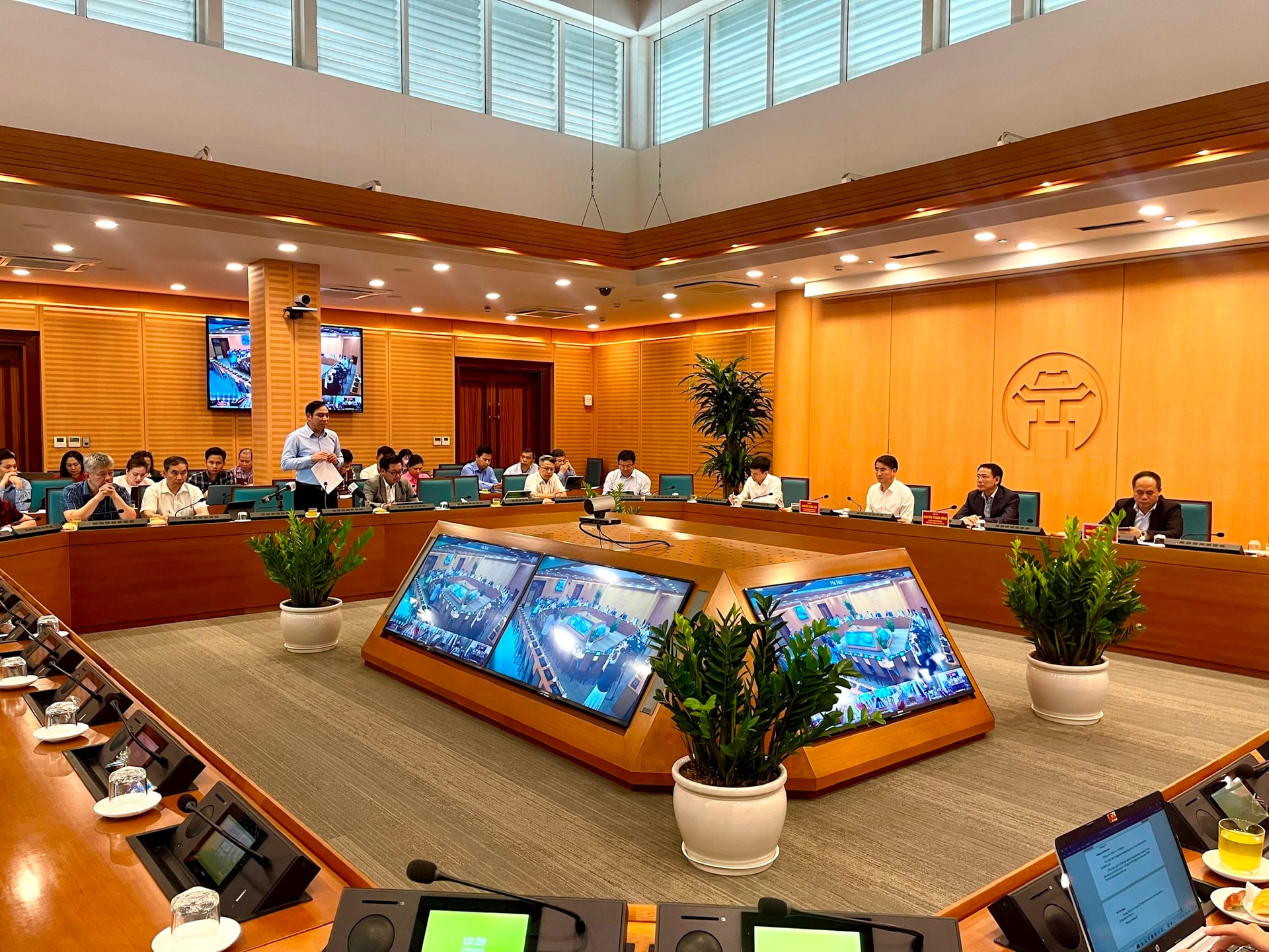 Xã Nam Phù dự hội rà soát tiến độ giải phóng mặt bằng các dự án, công trình trọng điểm trên địa bàn thành phố- Ảnh 2.