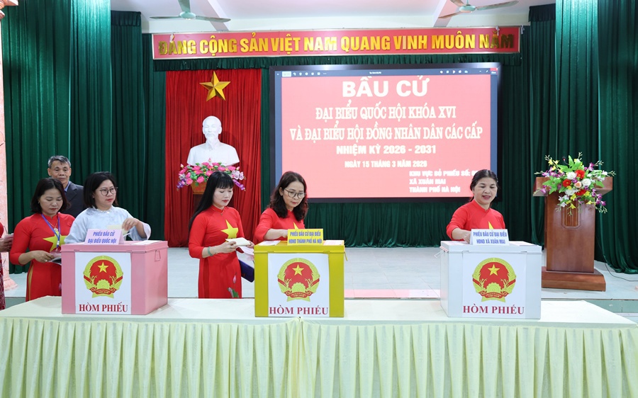 Xuân Mai: Thành công của ngày hội bầu cử từ sự chuẩn bị chu đáo và niềm tin của cử tri