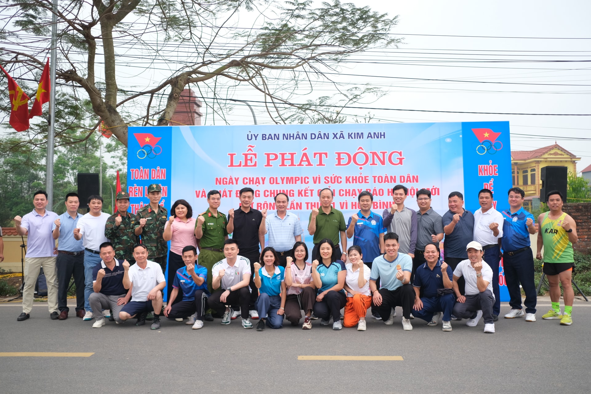 Xã Kim Anh: Ngày chạy Olympic, lan tỏa phong trào rèn luyện sức khỏe toàn dân- Ảnh 1.