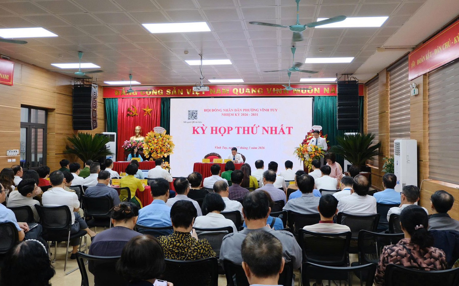 Phường Vĩnh Tuy tổ chức Kỳ họp thứ nhất HĐND nhiệm kỳ 2026–2031